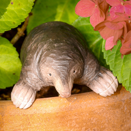 Animal en bois Wildlife Garden - taupe