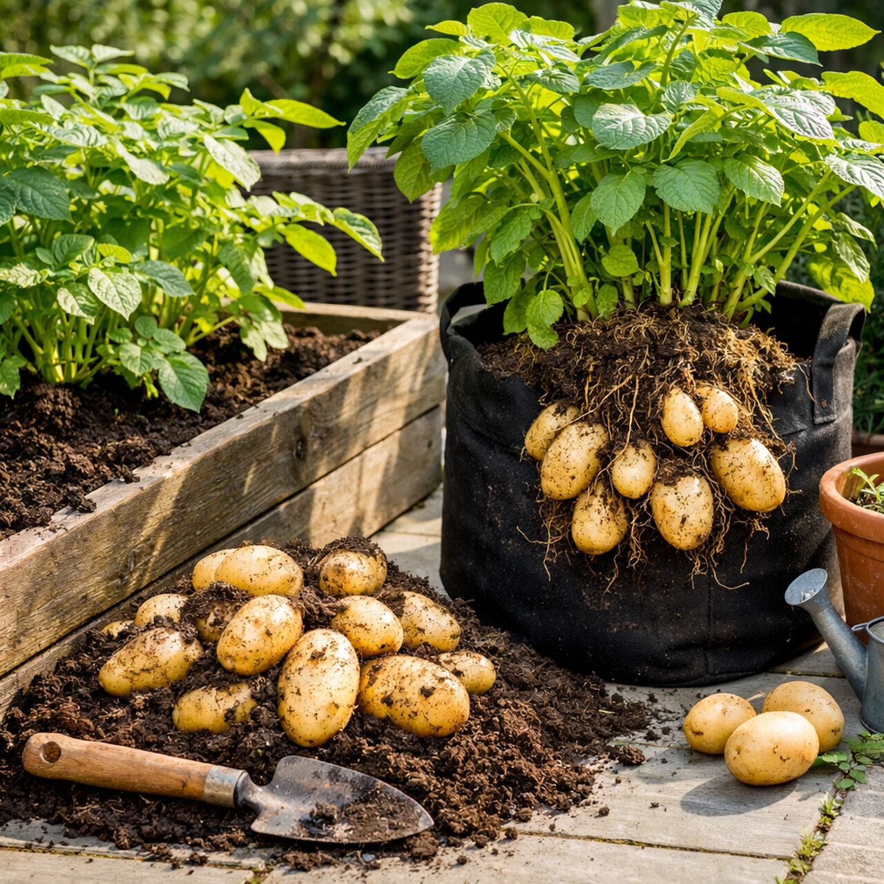 Grow potatoes at home