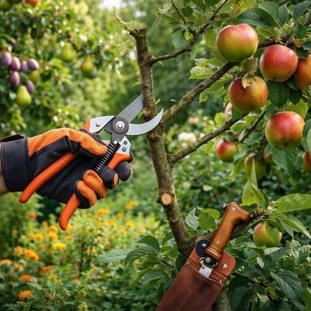 Schnitt von Obstbäumen